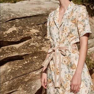 chinese dress ladies Ephemera Lace-Up Shirt Dress by Aje for Hire – High St. Hire main image 0